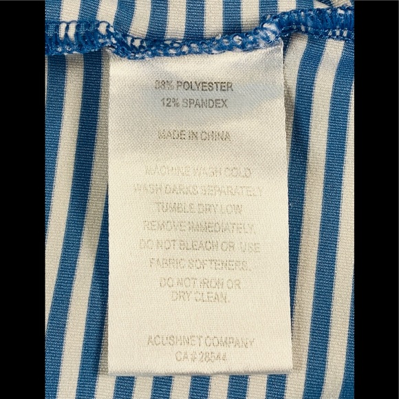 FootJoy “FJ” Men’s Large Golf Polo Striped White, Blue - Picture 6 of 9